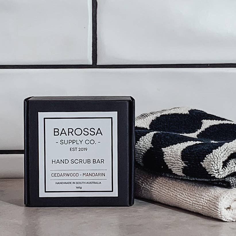 Cedarwood + Mandarin Hand Scrub Bar - Barossa Supply Co. - Nest & Bird