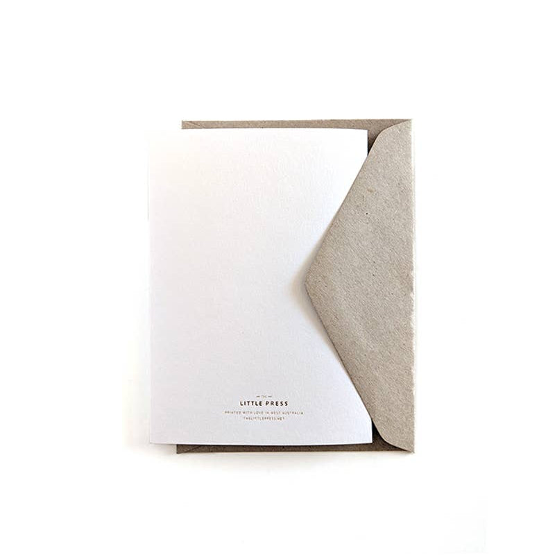 Golden Heart Greeting Card - The Little Press - Nest & Bird