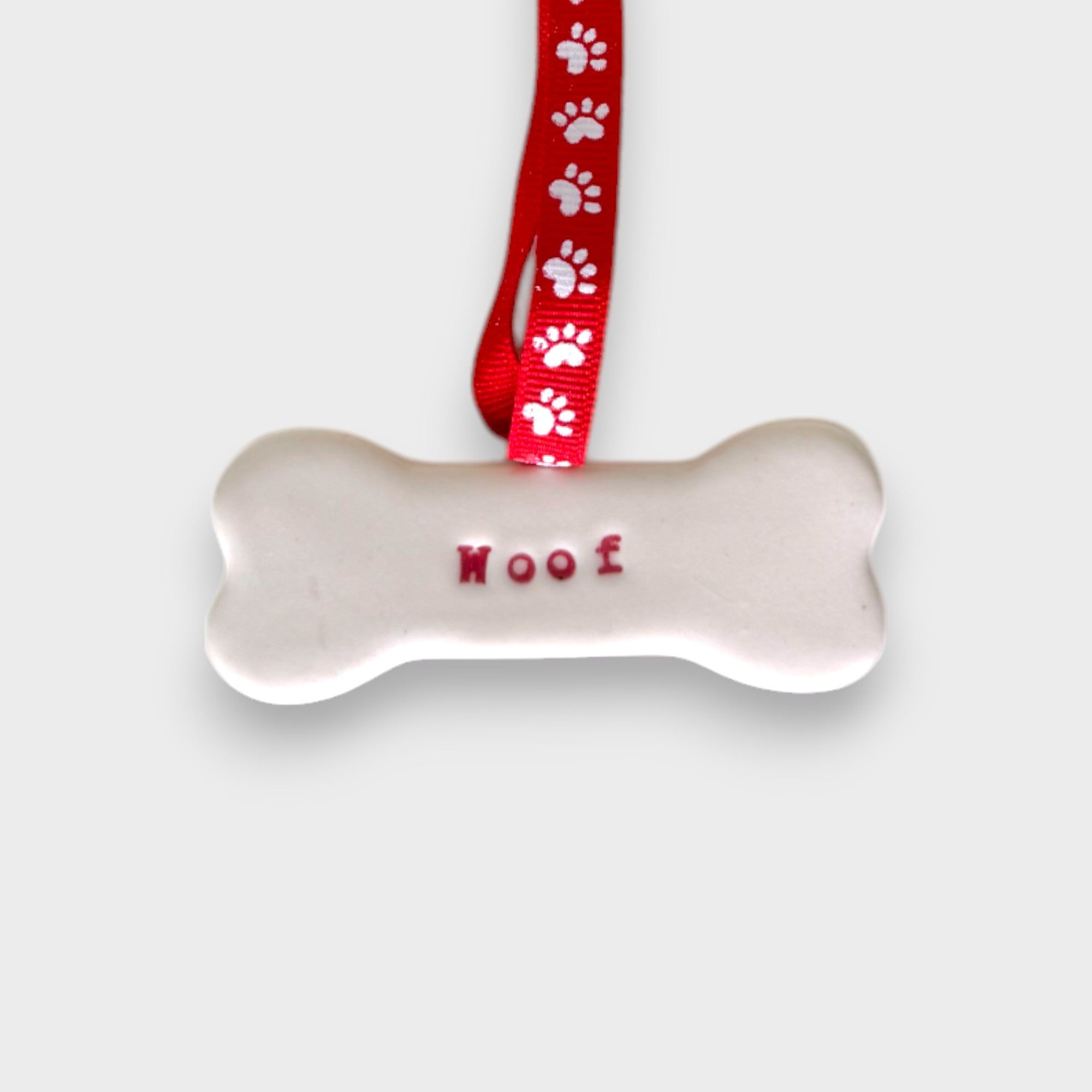 Handmade Ceramic Dog Bone - Carramar Pottery - Nest & Bird