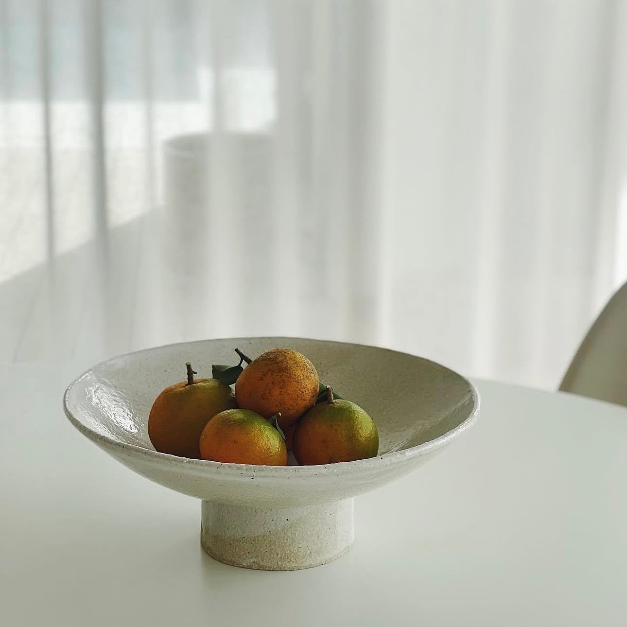 Handmade Ceramic Pedestal Bowl -Jenn Johnston Ceramics- Nest & Bird