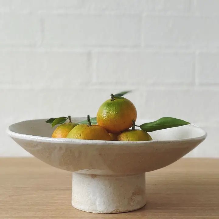 Handmade Ceramic Pedestal Bowl - Jenn Johnston Ceramics - Nest & Bird