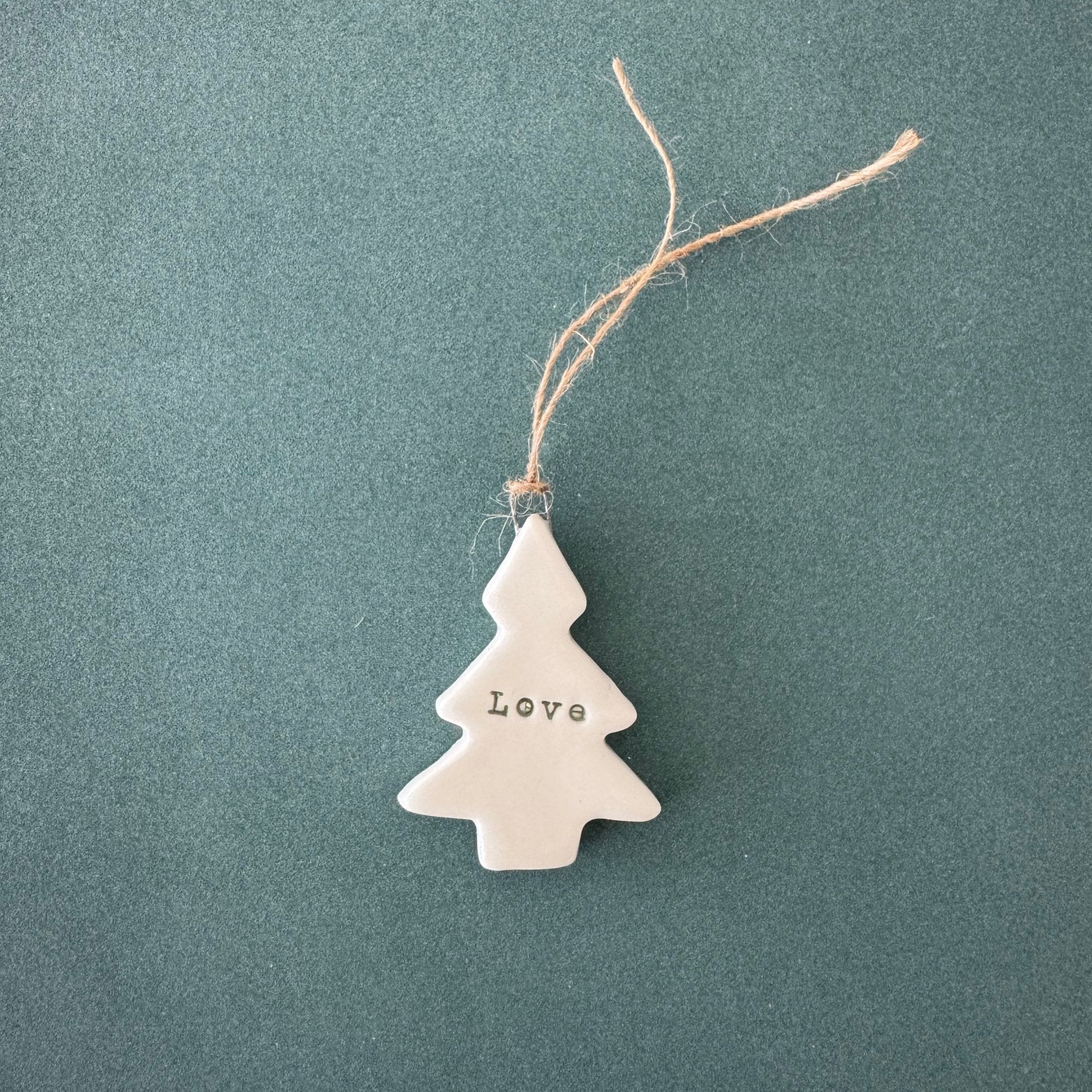 Handmade Christmas Tree Ornament - Carramar Pottery - Nest & Bird