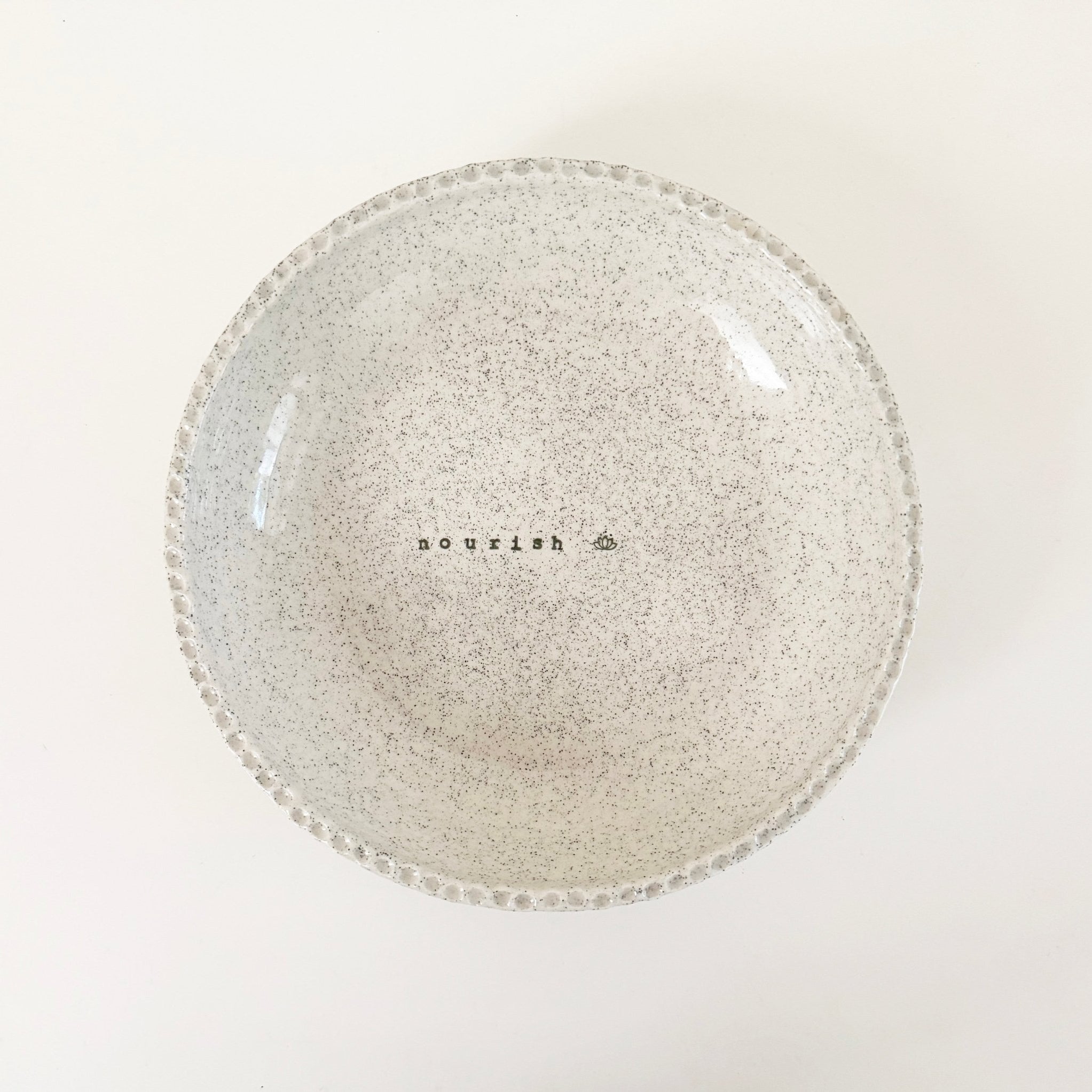 Handmade Nourish Bowl - Speckle - Carramar Pottery - Nest & Bird
