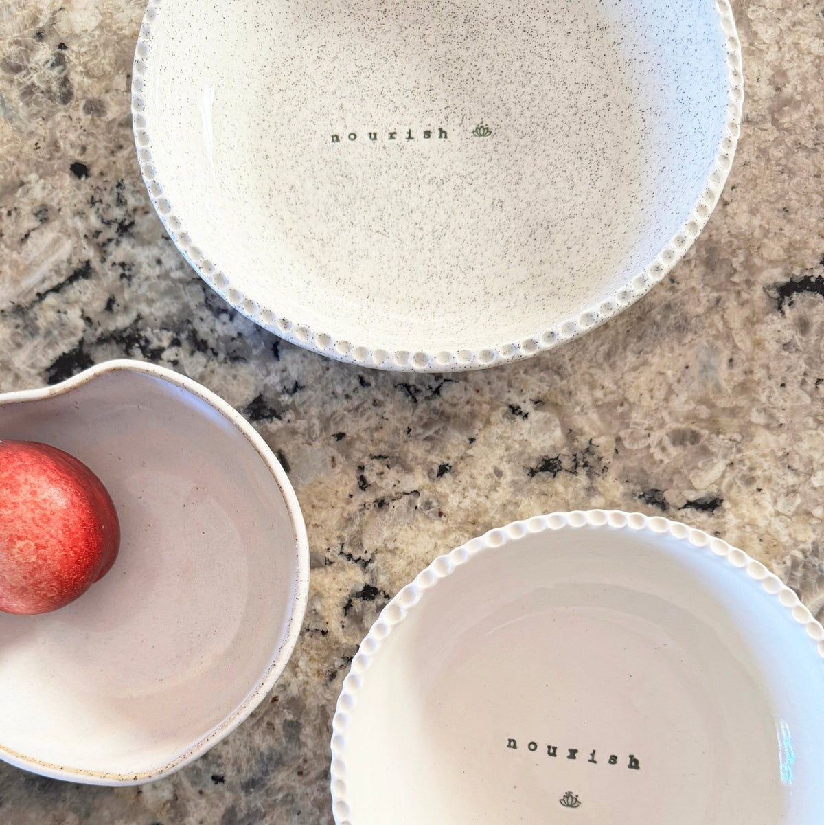 Handmade Nourish Bowl - Speckle - Carramar Pottery - Nest & Bird