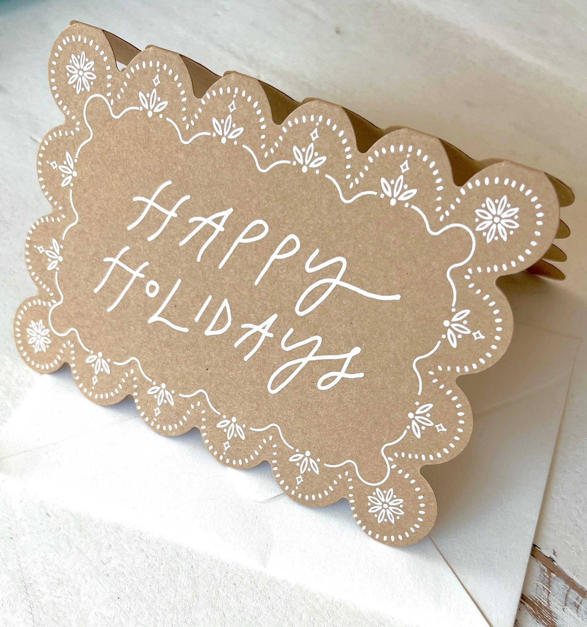 Happy Holidays Greeting Card - THE LITTLE PRESS - Nest & Bird