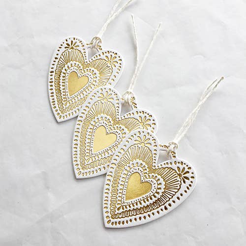 Heart Gift Tags - The Little Press - Nest & Bird