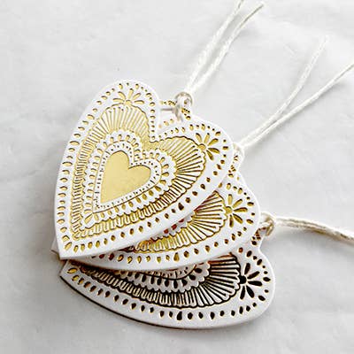 Heart Gift Tags - The Little Press - Nest & Bird