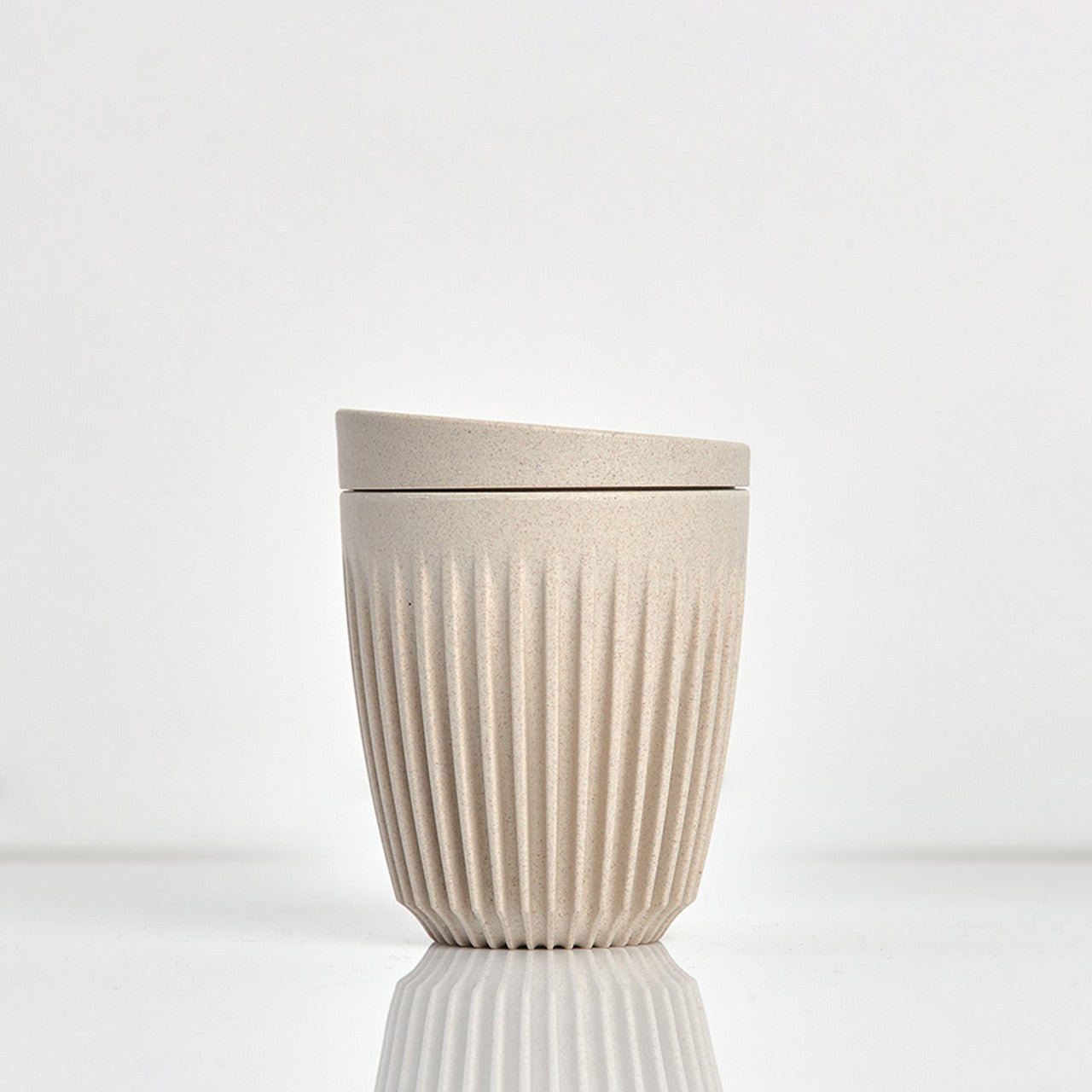 Huskee Cup 8oz With Lid - Natural - Huskee - Nest & Bird