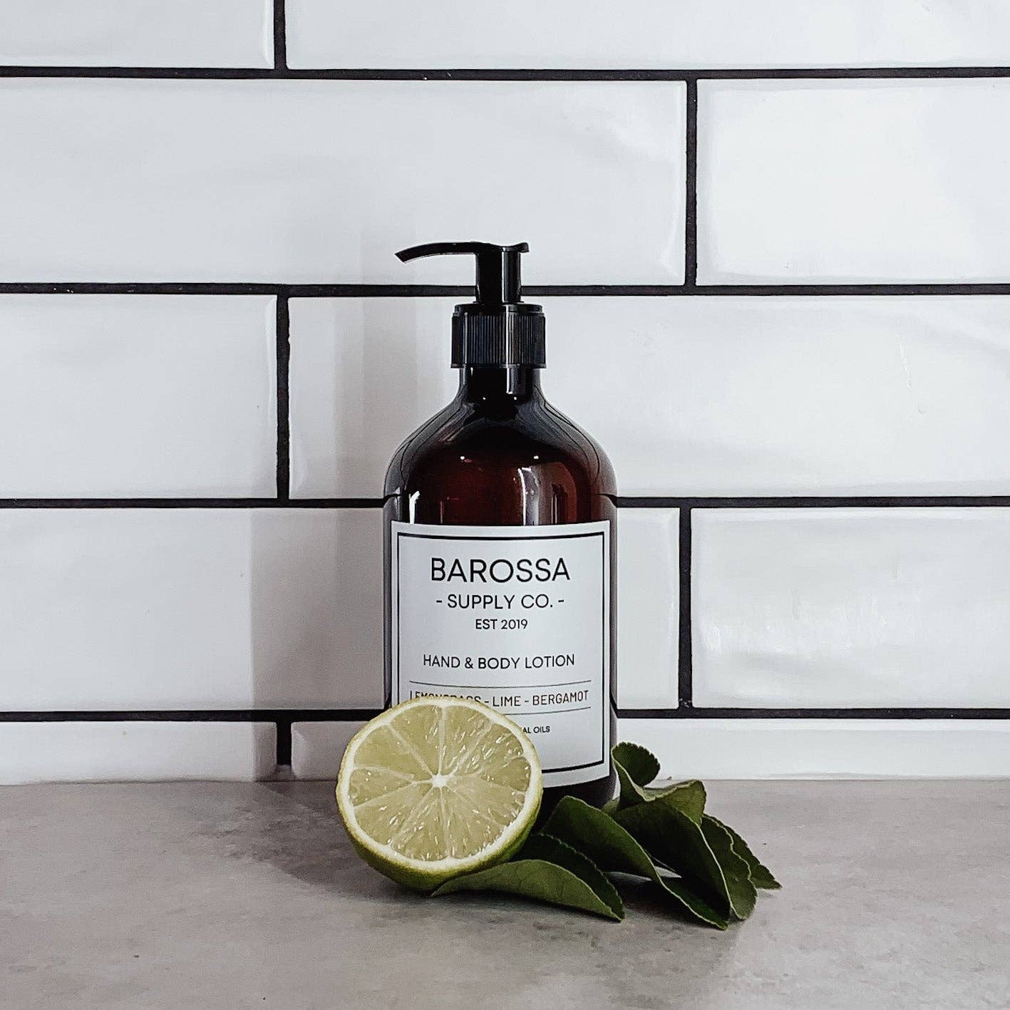 Lemongrass + Lime + Bergamot Hand and Body Lotion - Barossa Supply Co. - Nest & Bird