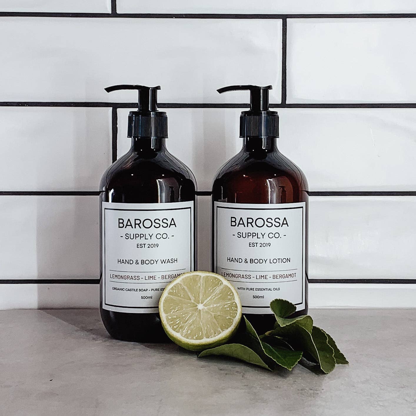 Lemongrass + Lime + Bergamot Hand and Body Lotion - Barossa Supply Co. - Nest & Bird