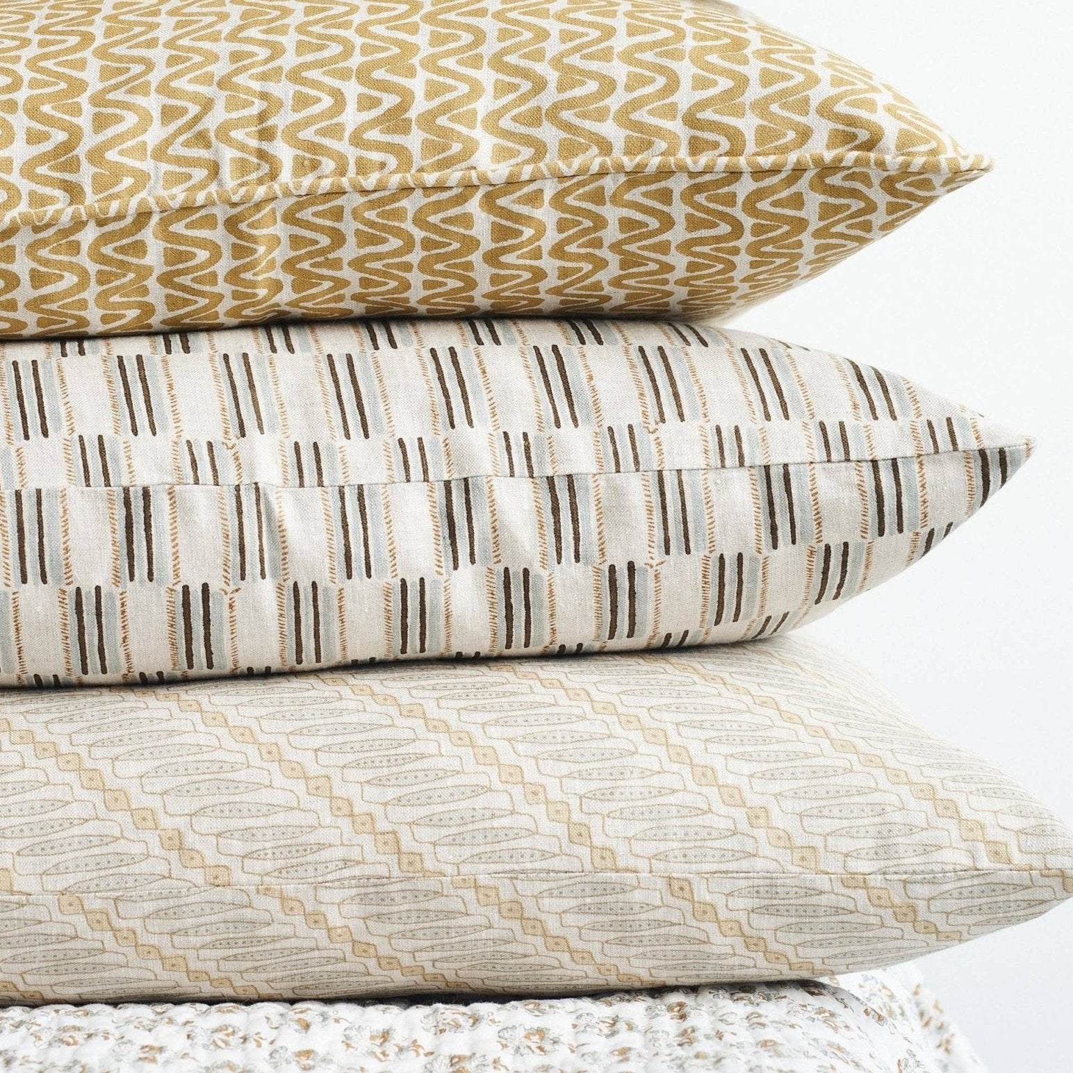 Menorca Saffron Pillow - Walter G - Nest & Bird