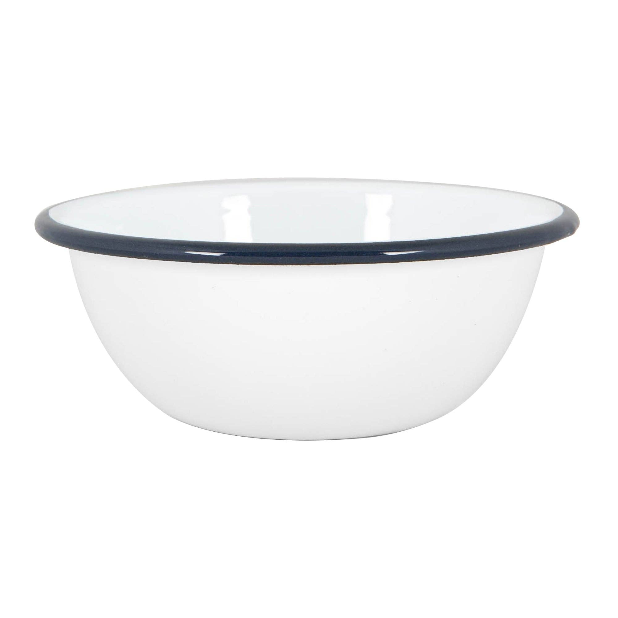 Navy Rim Enamel Bowl - Rinkit Pty Ltd - Nest & Bird