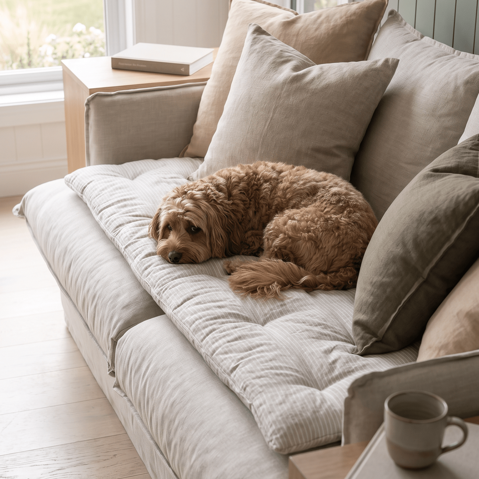 Nest & Bird Linen Sofa Topper -Nest & Bird- Nest & Bird