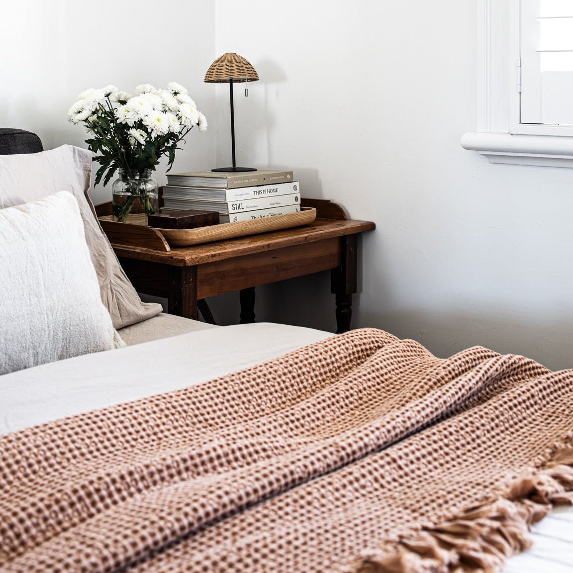 Organic Cotton Throw - Rust -Mama and Tochter- Nest & Bird