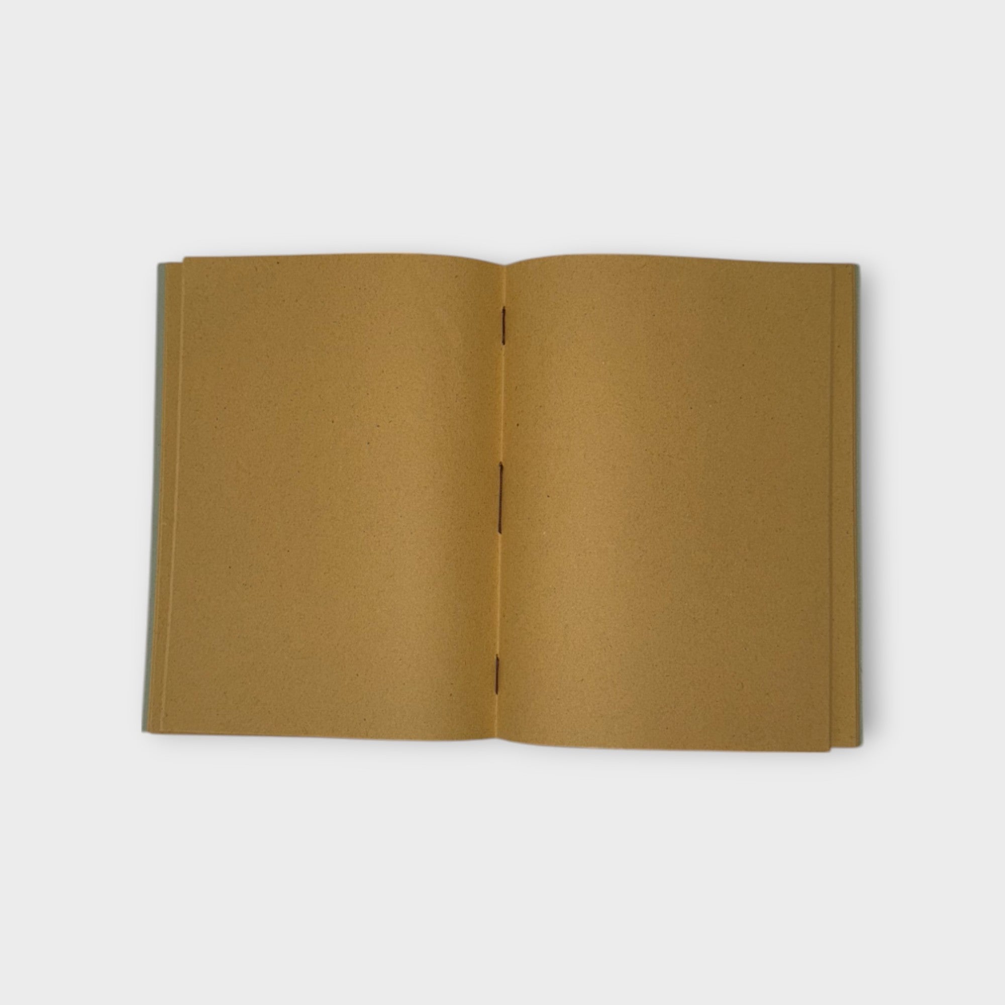 Recycled Paper Note Book - Large Green Stripe - Saraswati Papers - Nest & Bird