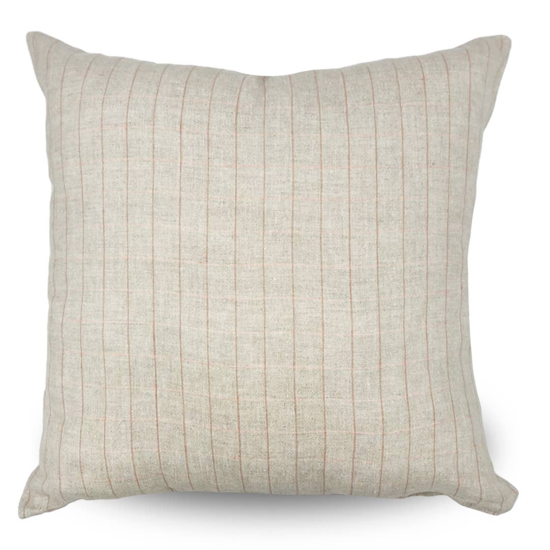 Retreat Finery Cushion - Pink Check - Canvas + Sasson - Nest & Bird
