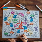 Reusable Silicone Colouring In Mat - Aussie Icons - Nest & Bird - Nest & Bird