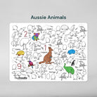 Reusable Silicone Colouring In Mat - Aussie Icons - Nest & Bird - Nest & Bird