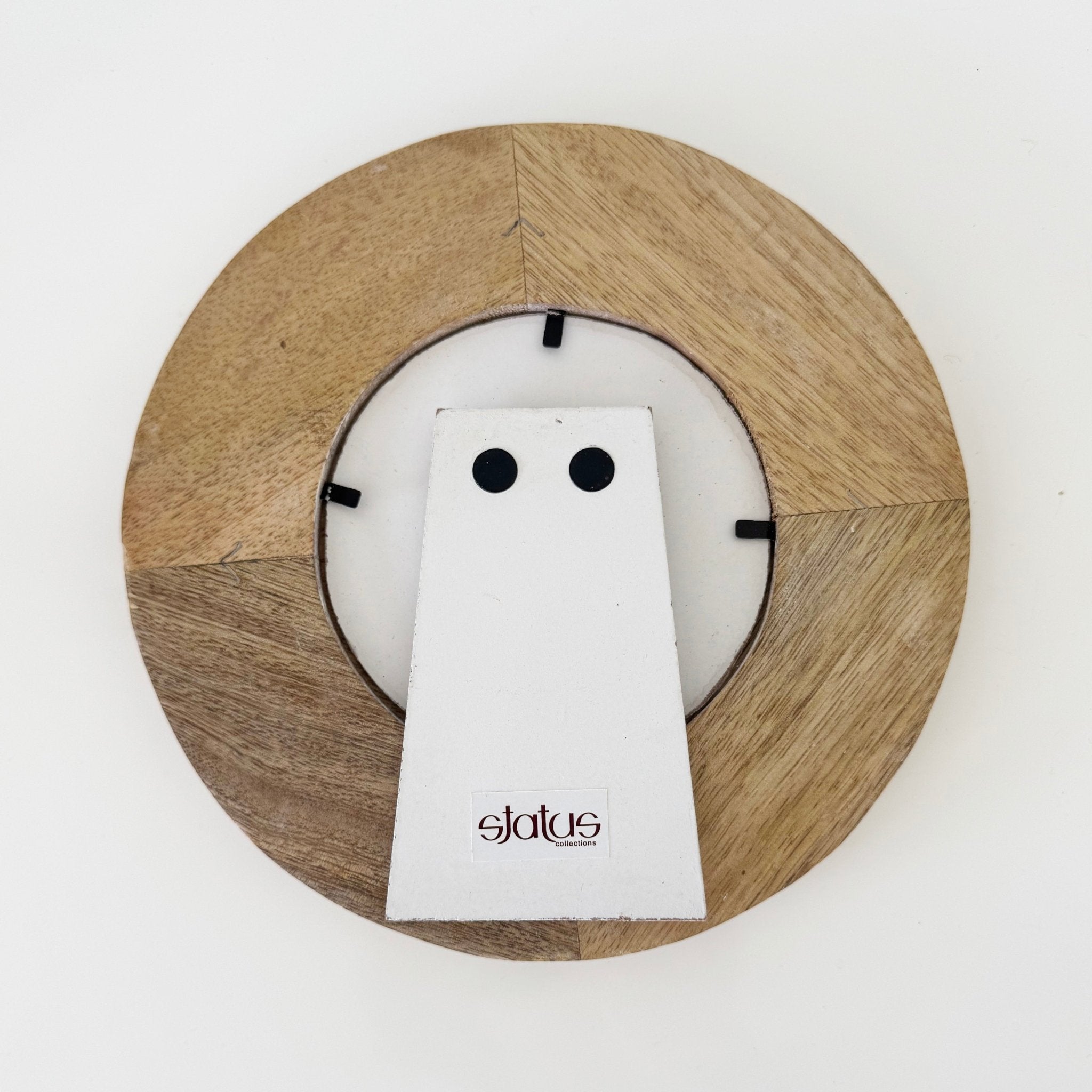 Round Carved Leaf Frame - Nest and Bird - Nest & Bird