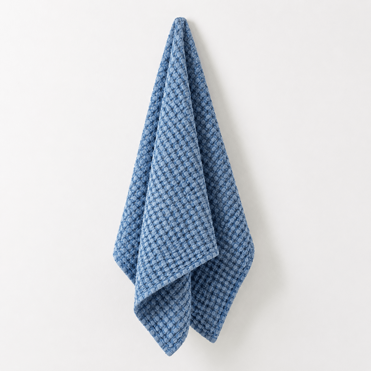 Rustic Waffle Hand Towel - Blue -Mama and Tochter- Nest & Bird