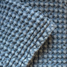 Rustic Waffle Hand Towel - Blue - Mama and Tochter - Nest & Bird