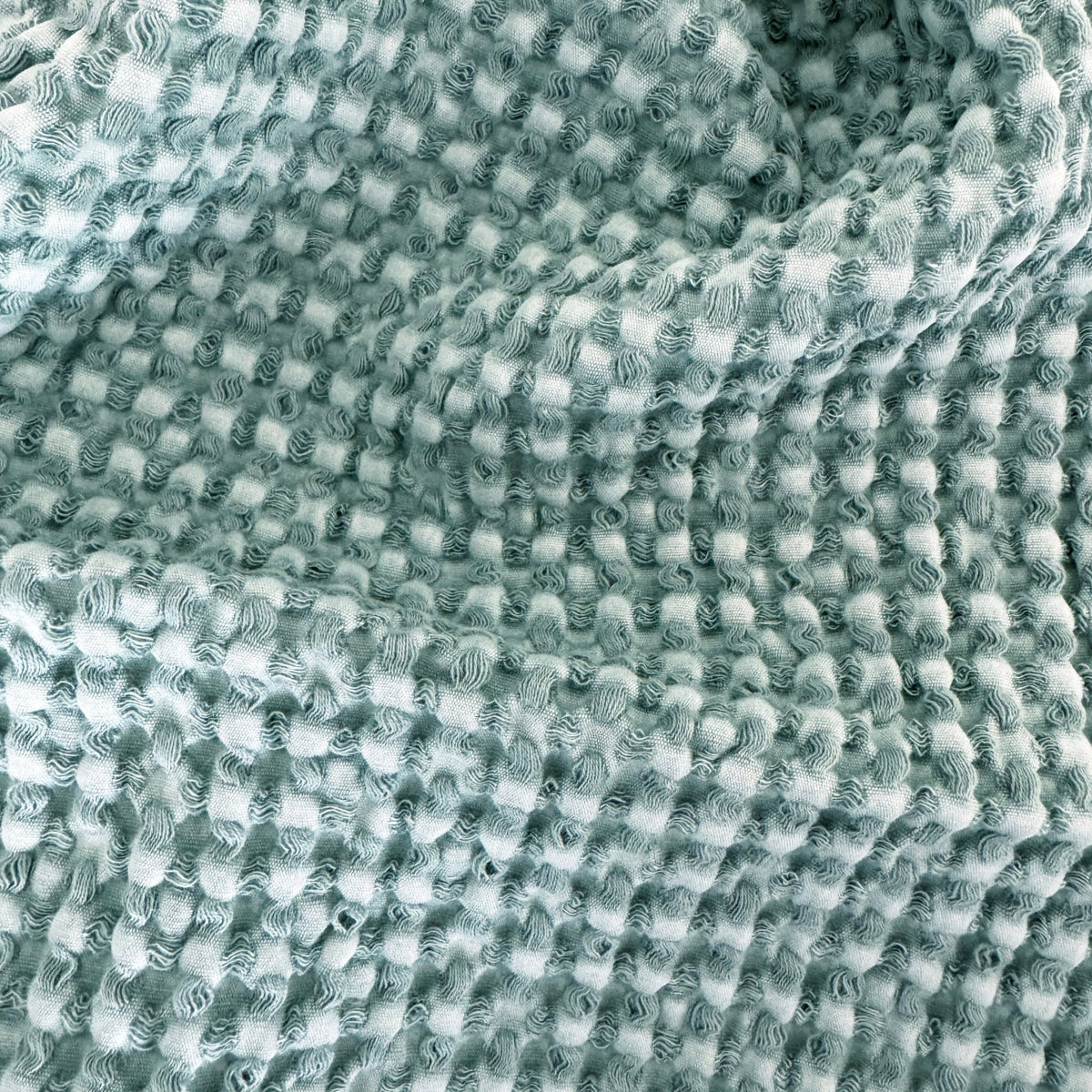 Rustic Waffle Hand Towel - Sea Green - Mama and Tochter - Nest & Bird