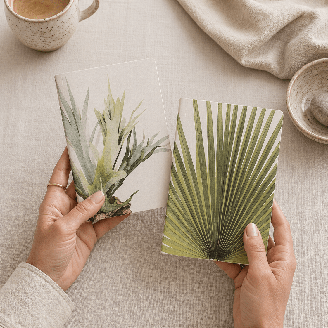Saraswati Paper | Pair of Recycled Note Books -Saraswati Papers- Nest & Bird