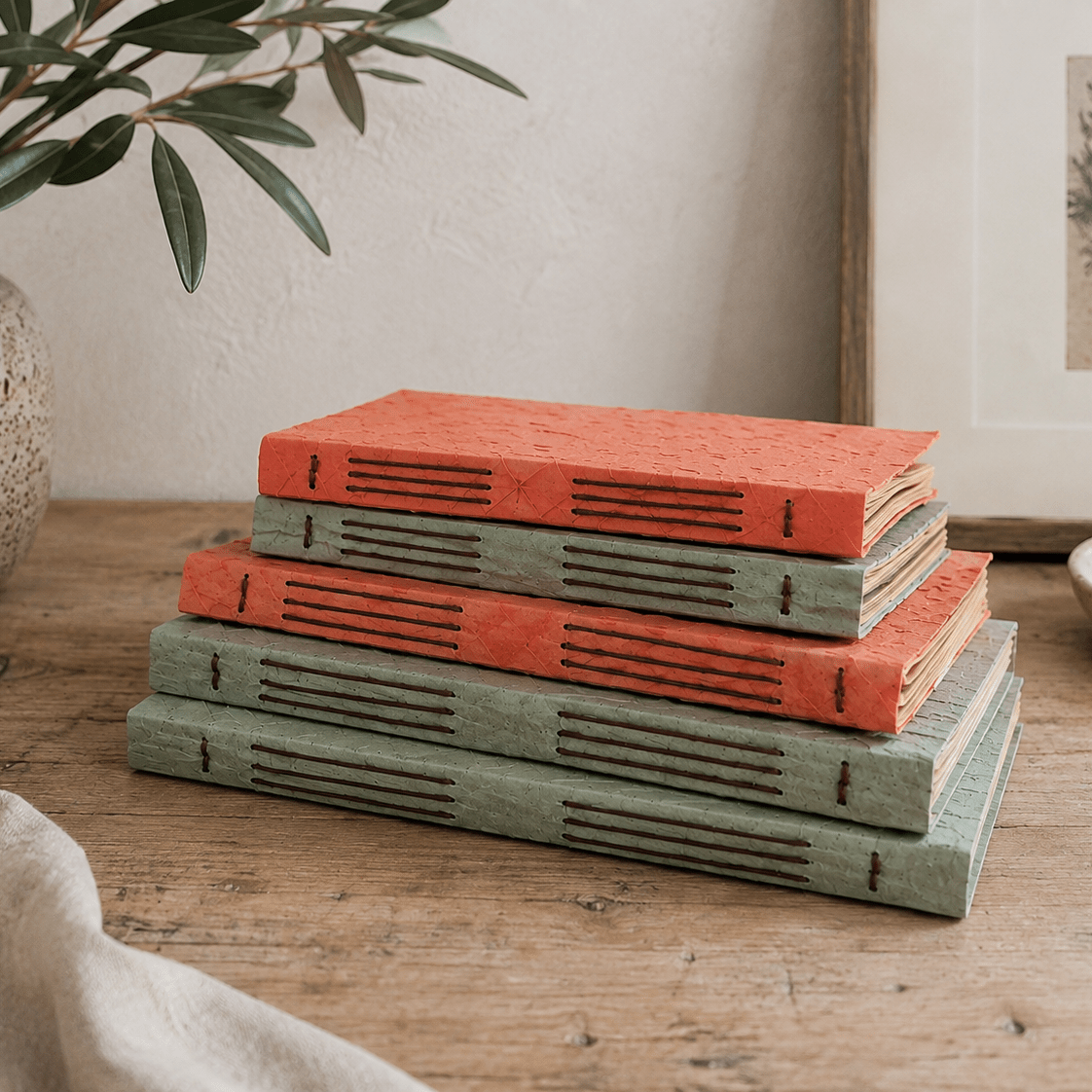 Saraswati Paper | Recycled Note Book Set -Saraswati Papers- Nest & Bird
