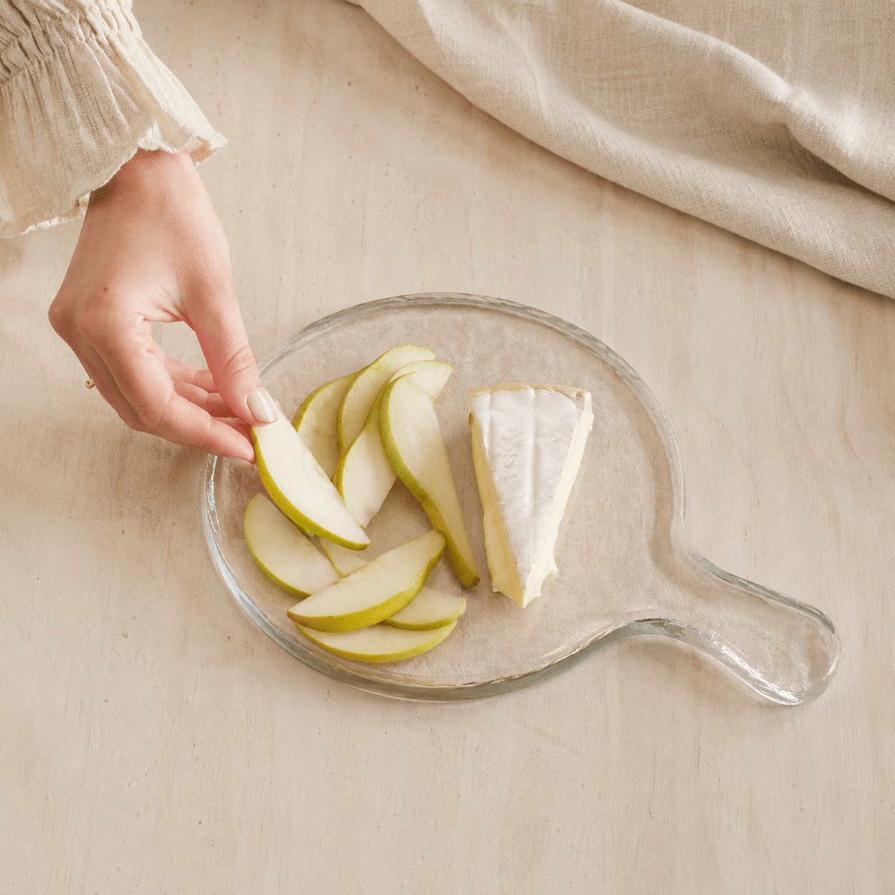 Sea Glass Serving Board Clear - Creative Women Australia - Nest & Bird