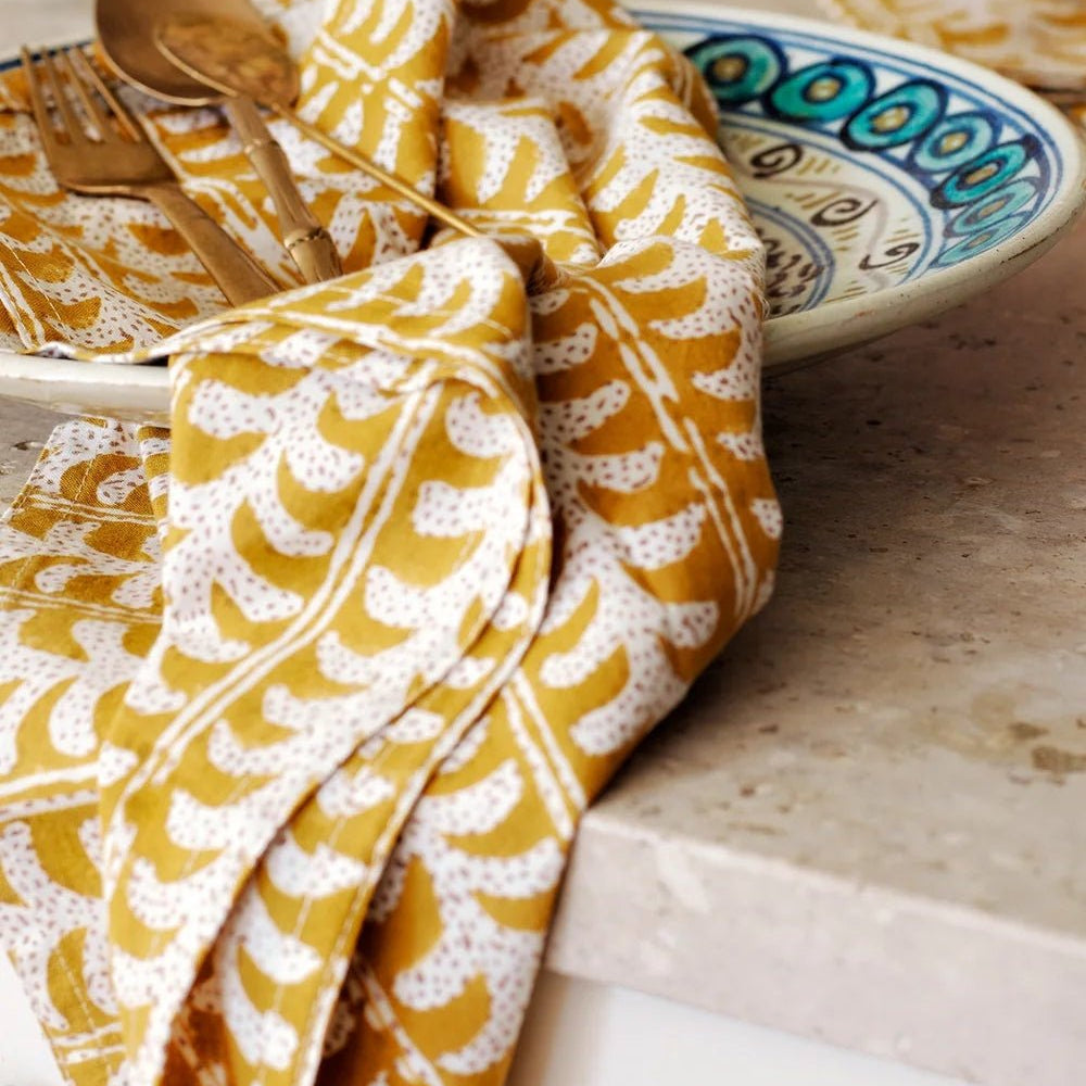 Walter G | Luxor Saffron Napkin Set - Walter G - Nest & Bird