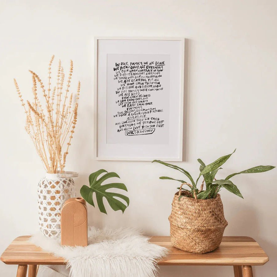 Wildkinship "In Our Family" Print - Wildkinship - Nest & Bird