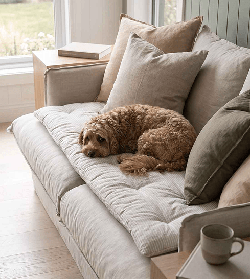 What Is a Sofa Topper? A Simple Way to Refresh the Sofa You Already Love - Nest & Bird