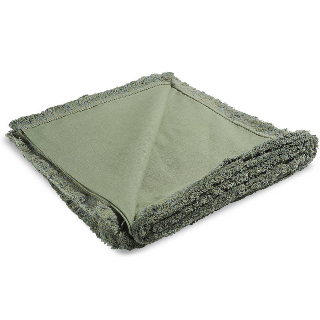 Aurora Tablecloth Sage - Canvas + Sasson - Nest & Bird