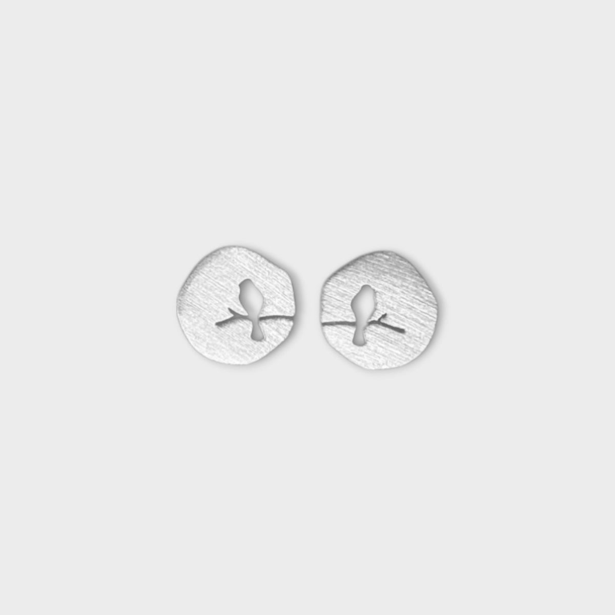 Birdsong Circle Earrings - Silver - Nest & Bird - Nest & Bird