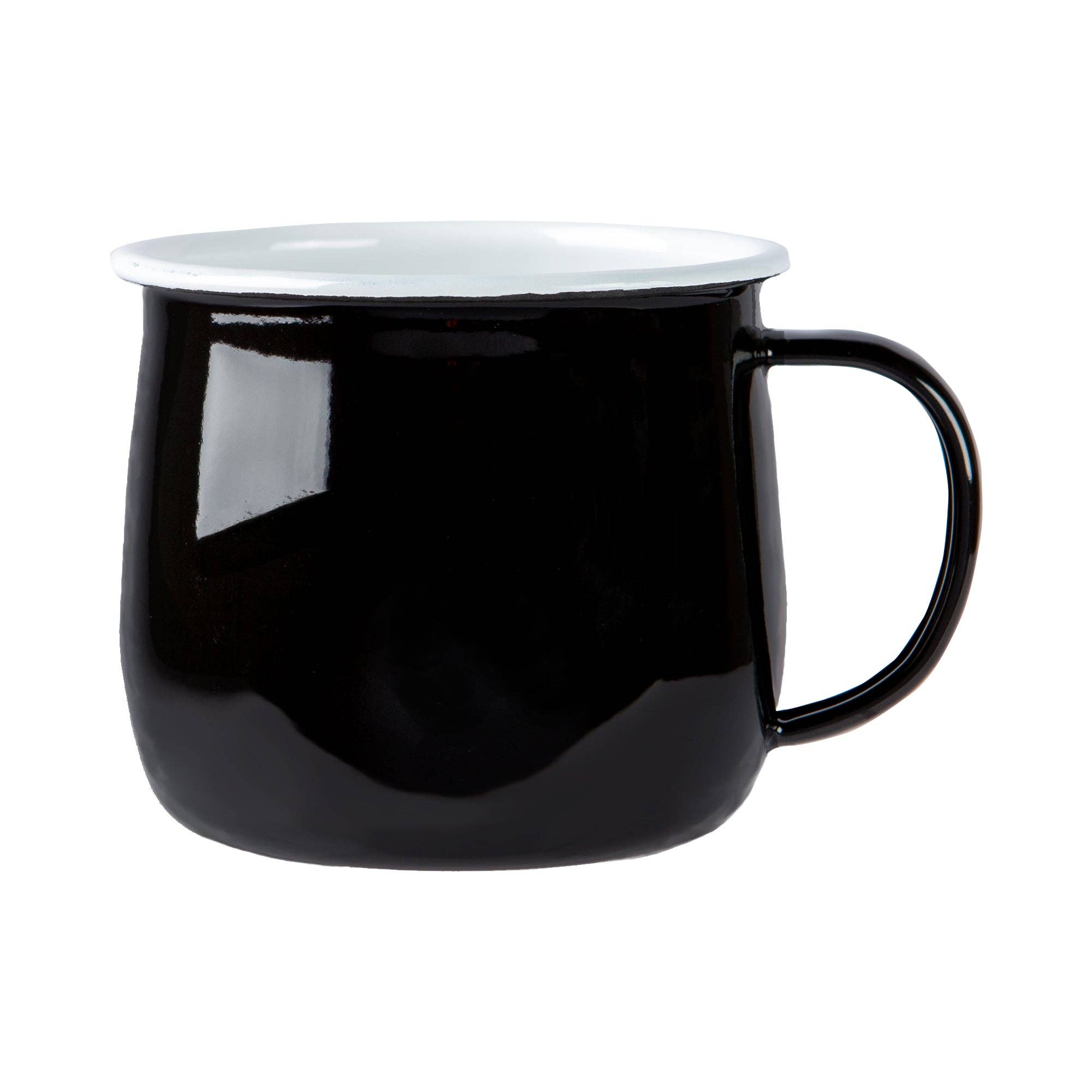 Black Enamel Belly Mug - Rinkit Pty Ltd - Nest & Bird