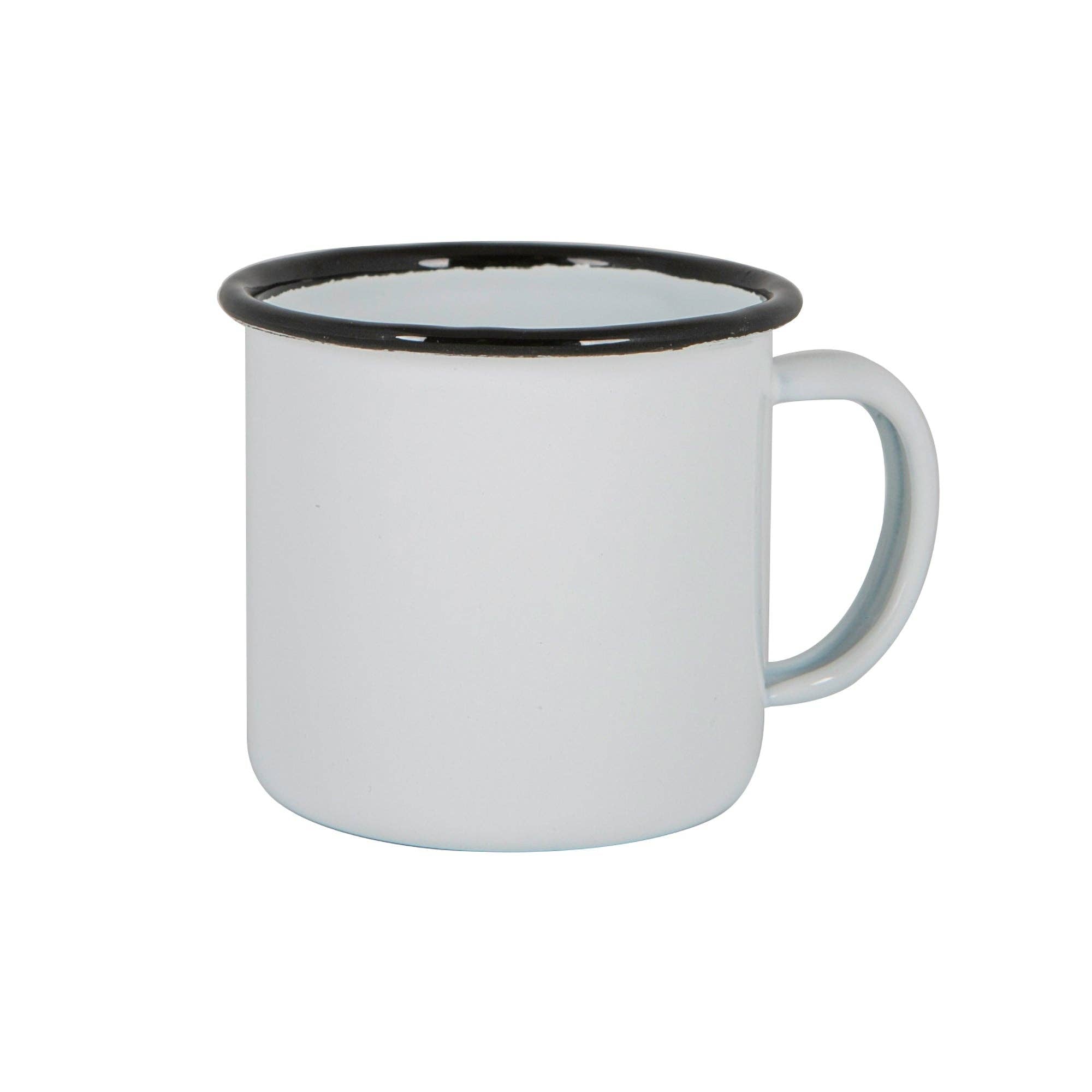 Black Rim Enamel Mini Cup - Rinkit Pty Ltd - Nest & Bird
