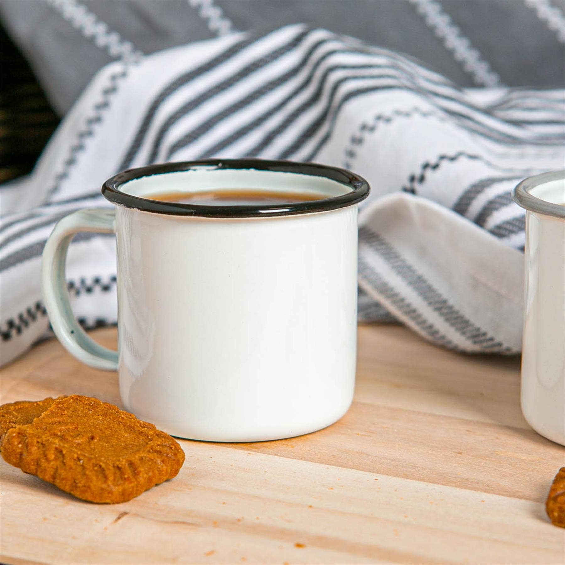 Black Rim Enamel Mini Cup - Rinkit Pty Ltd - Nest & Bird