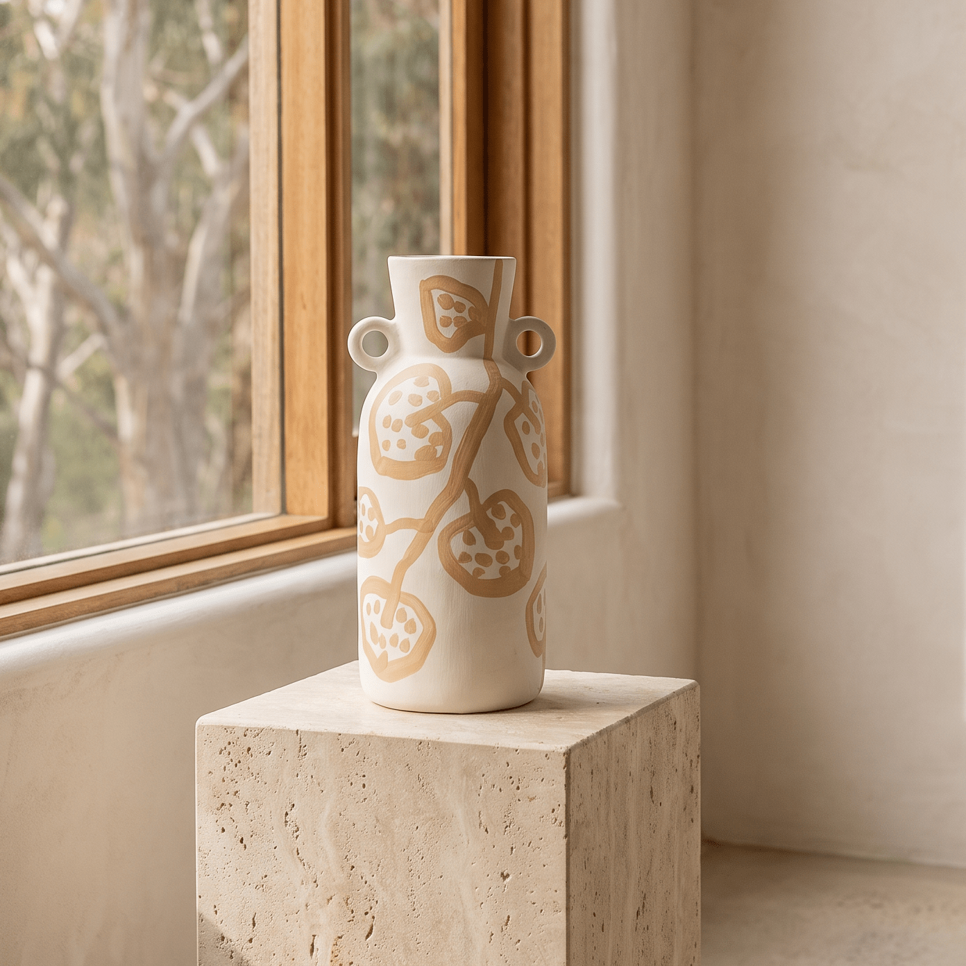 Bonnie and Neil Handpainted Spotted Begonia Vase -Bonnie and Neil- Nest & Bird
