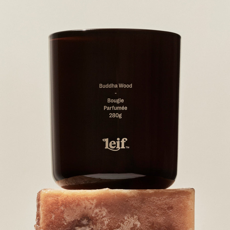 Leif Buddha Wood Candle
