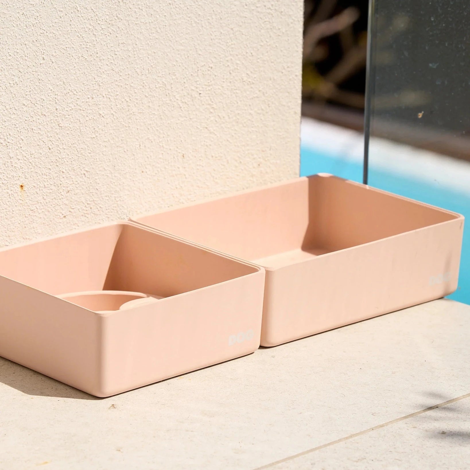 Corner Bowl Set - Blush - DOG By Dr Lisa - Nest & Bird