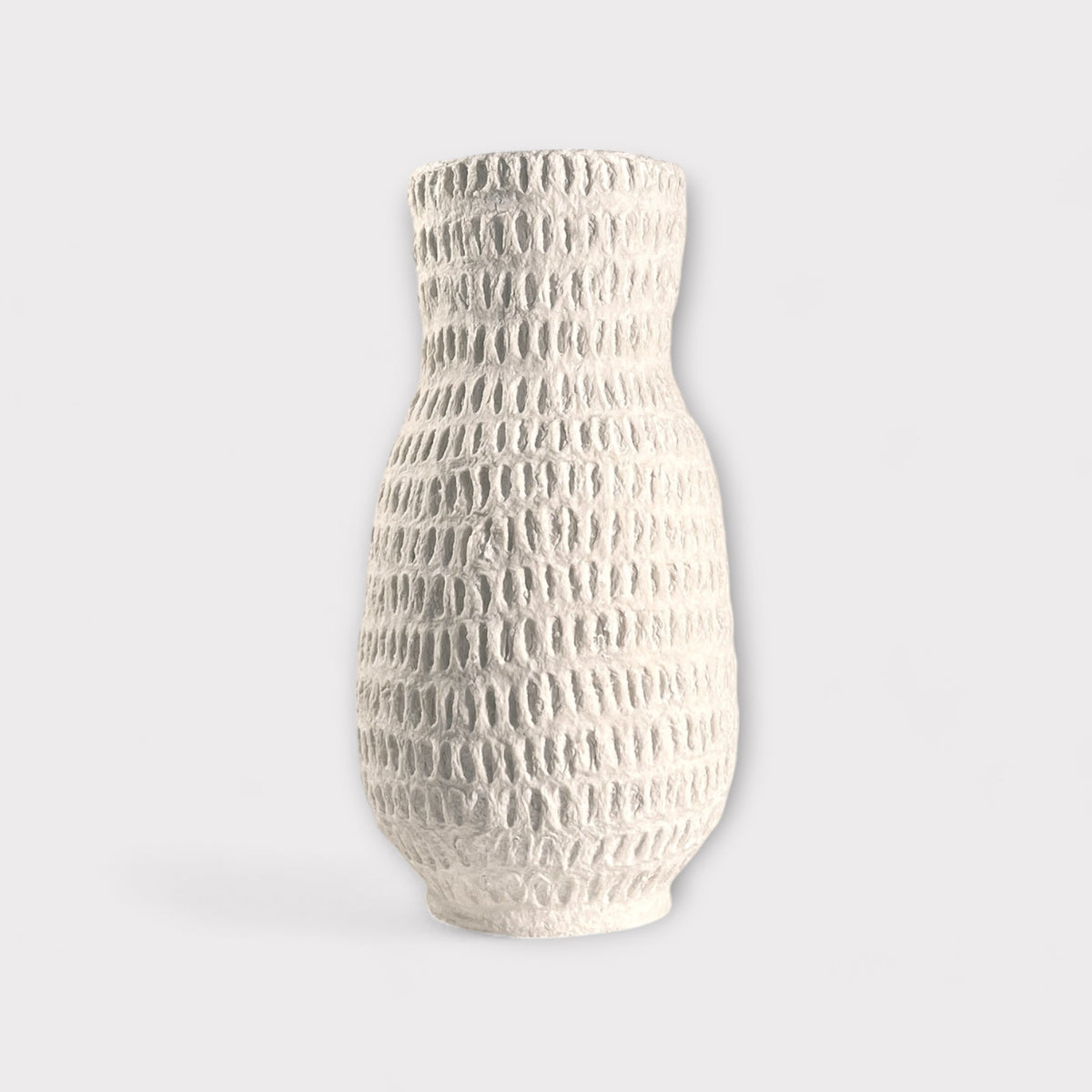Cotton Stone Vase Long Stem - Eggshell - Matteurs - Nest & Bird
