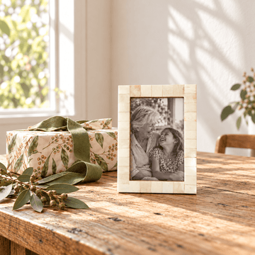 Cream Keepsake Photo Frame -Nest and Bird- Nest & Bird