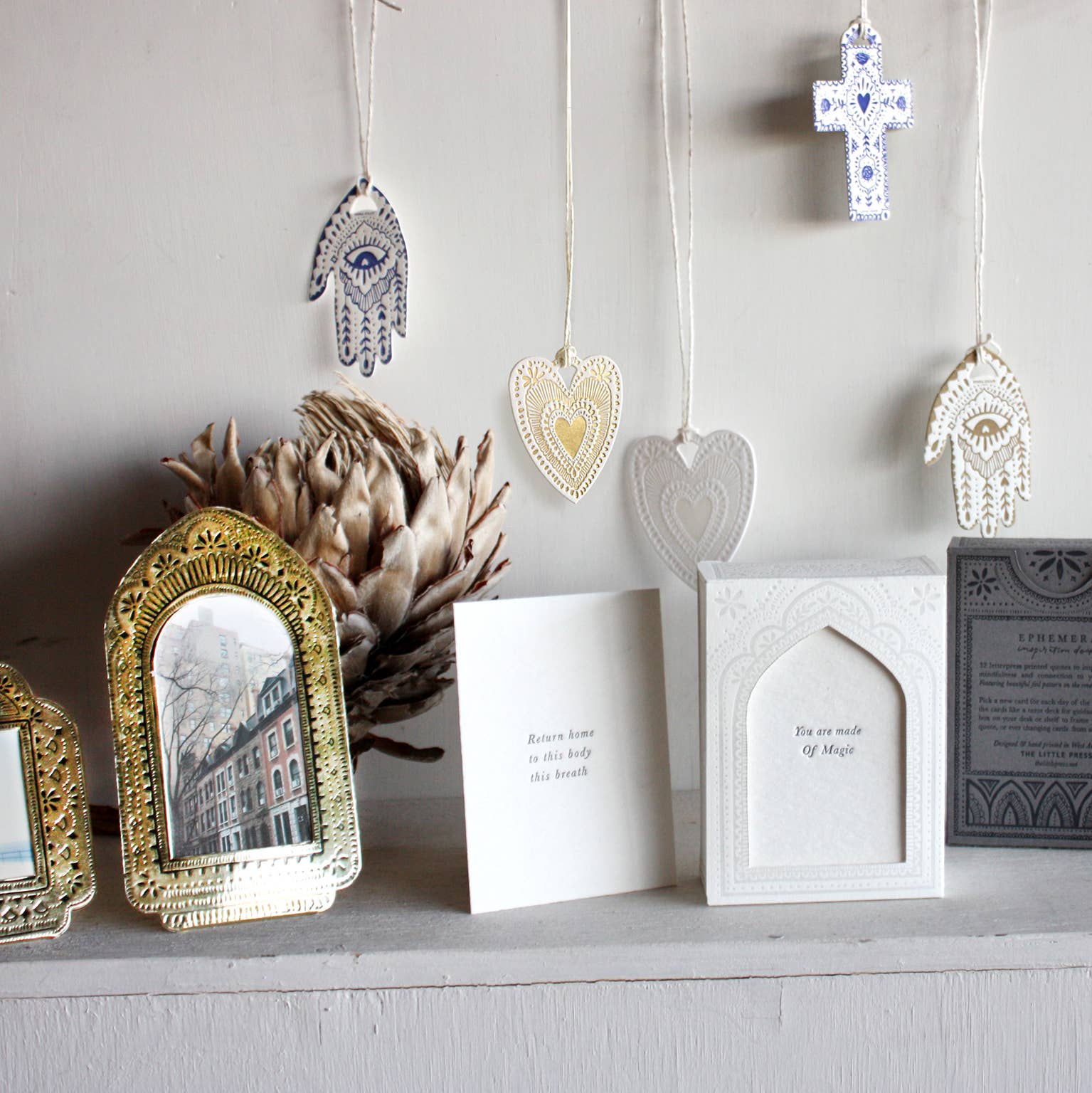 Ephemera Inspiration Deck: White - The Little Press - Nest & Bird