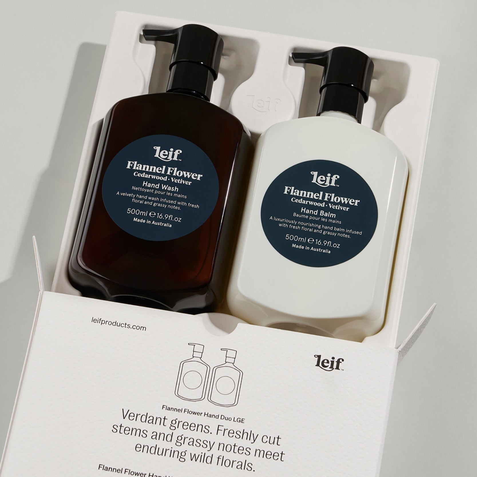 Flannel Flower Hand Duo - Leif - Nest & Bird