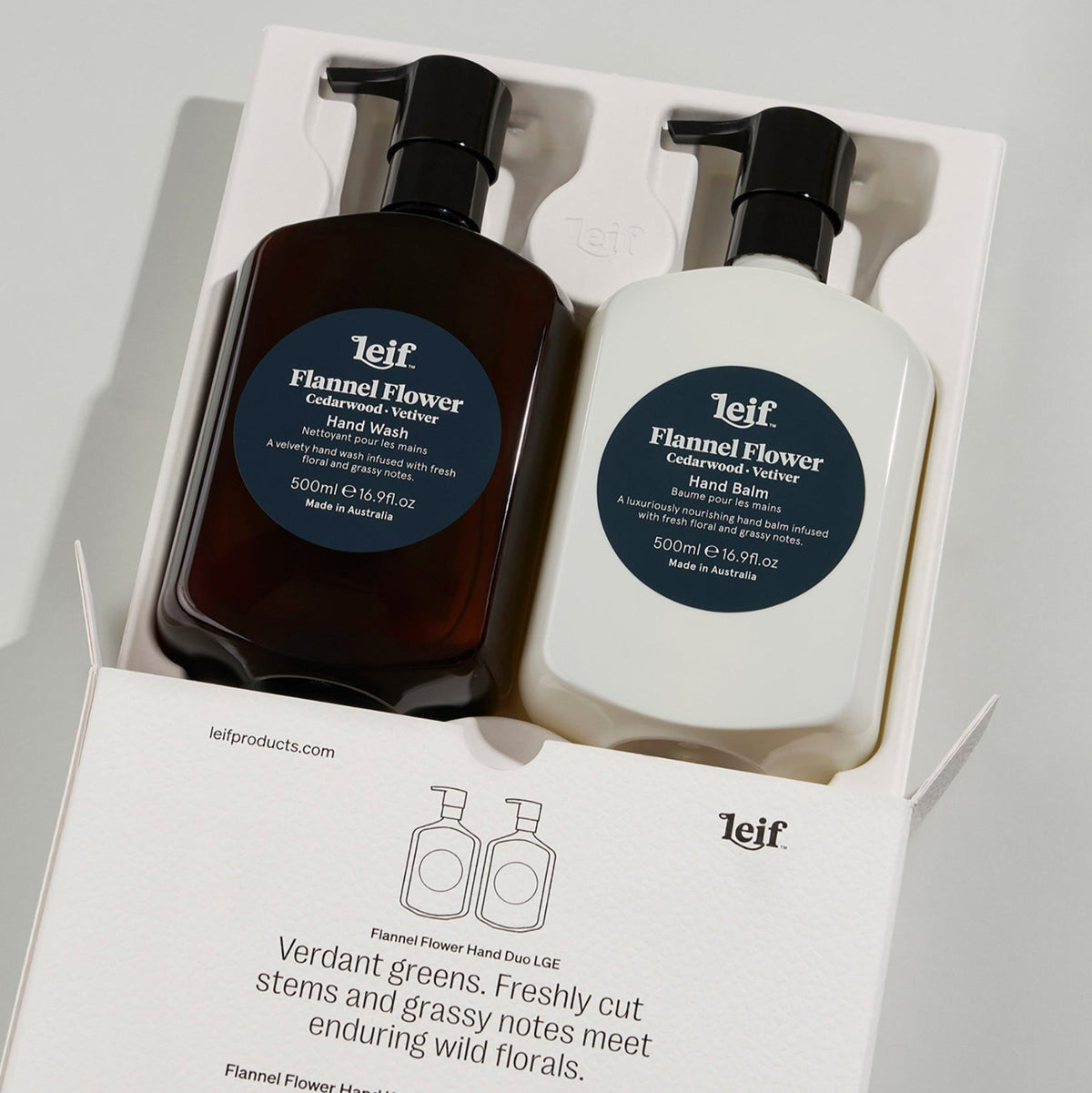 Flannel Flower Hand Duo - Leif - Nest & Bird
