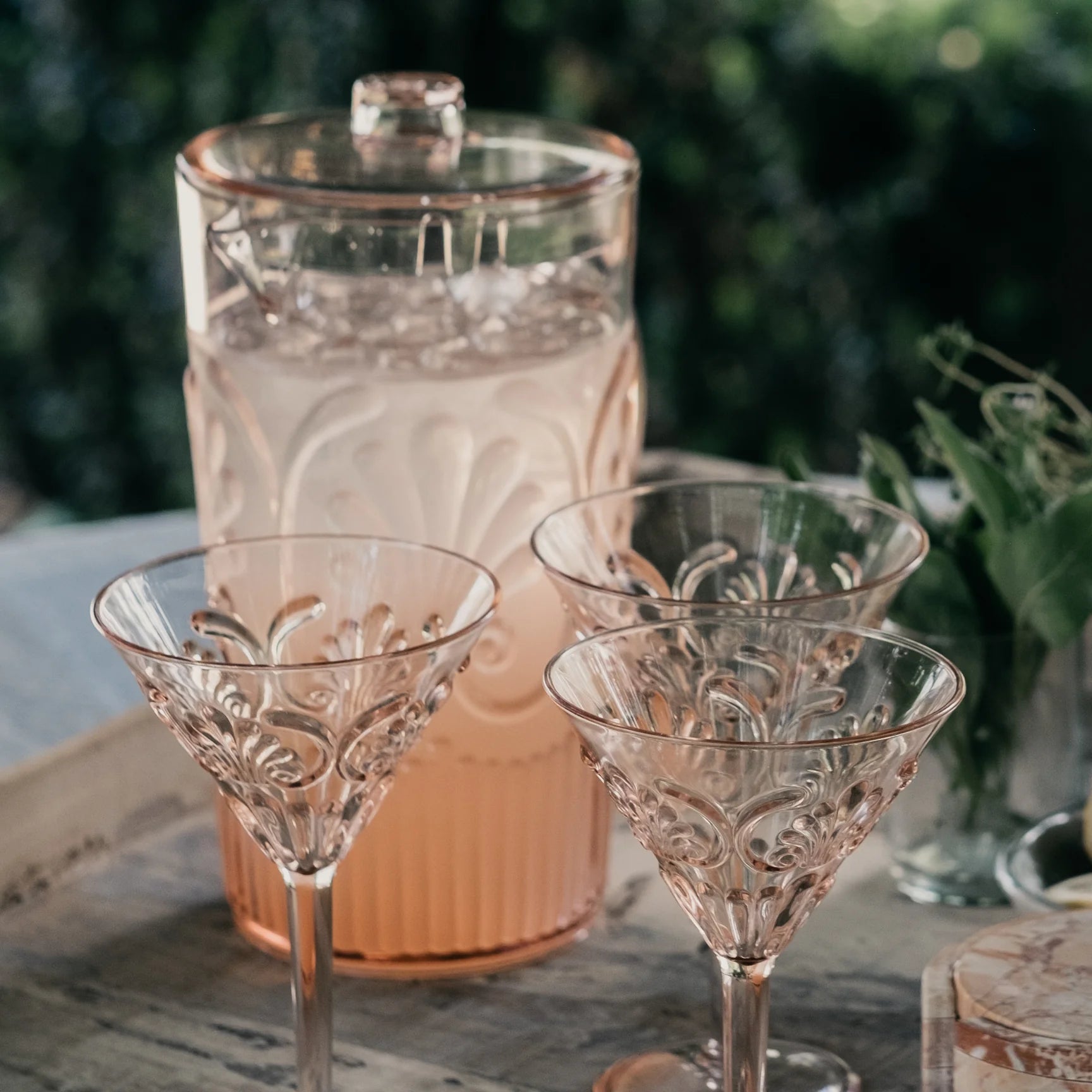 Flemington Martini glasses - Clear - Indigo Love Collectors - Nest & Bird