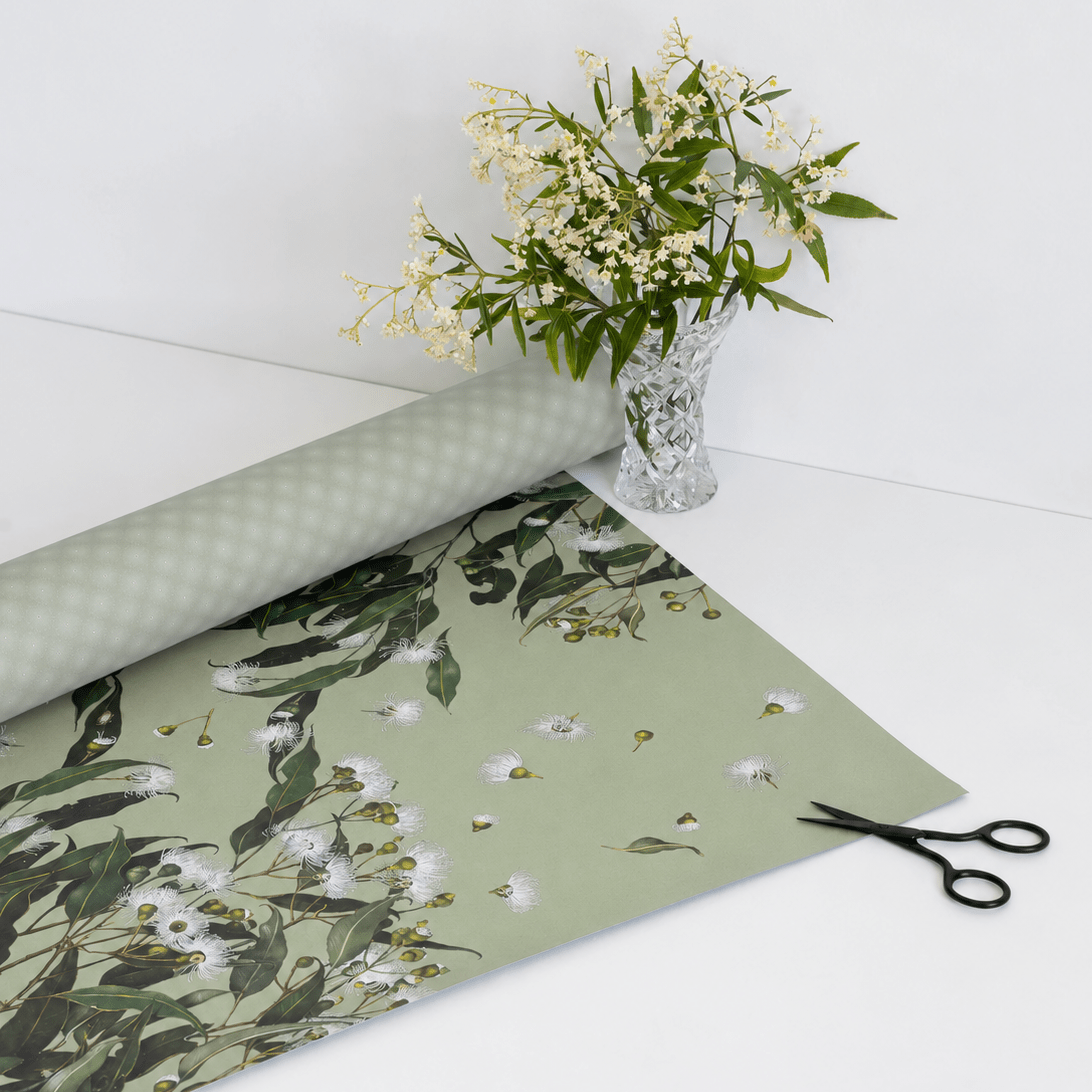 Flowering Gum Wrapping Paper -Bell Art- Nest & Bird