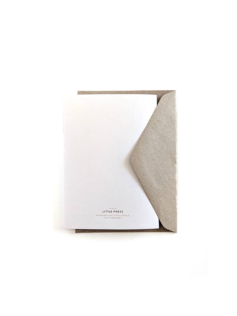 Golden Heart Greeting Card - The Little Press - Nest & Bird
