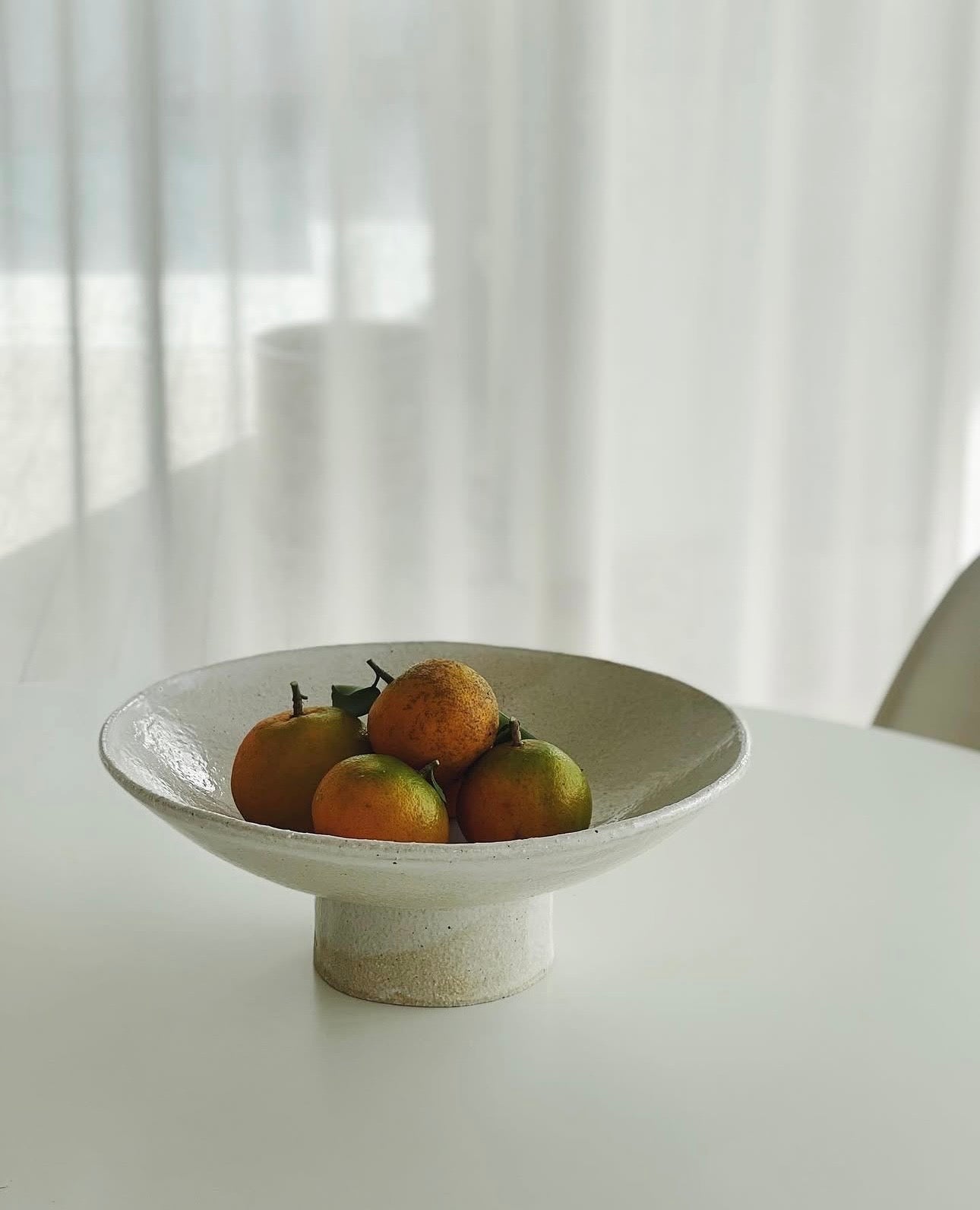 Handmade Ceramic Pedestal Bowl -Jenn Johnston Ceramics- Nest & Bird