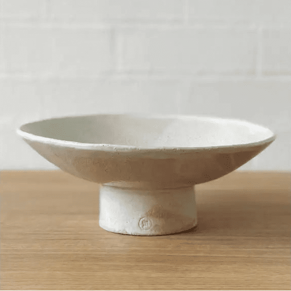 Handmade Ceramic Pedestal Bowl - Jenn Johnston Ceramics - Nest & Bird